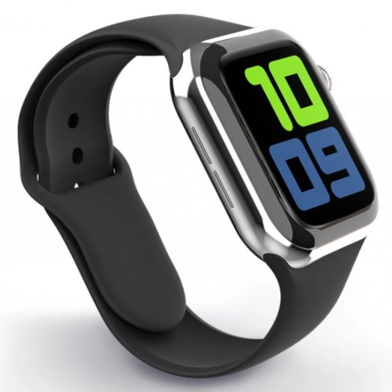 Swissten - Silicone Band for Apple Watch 42-49mm (black)