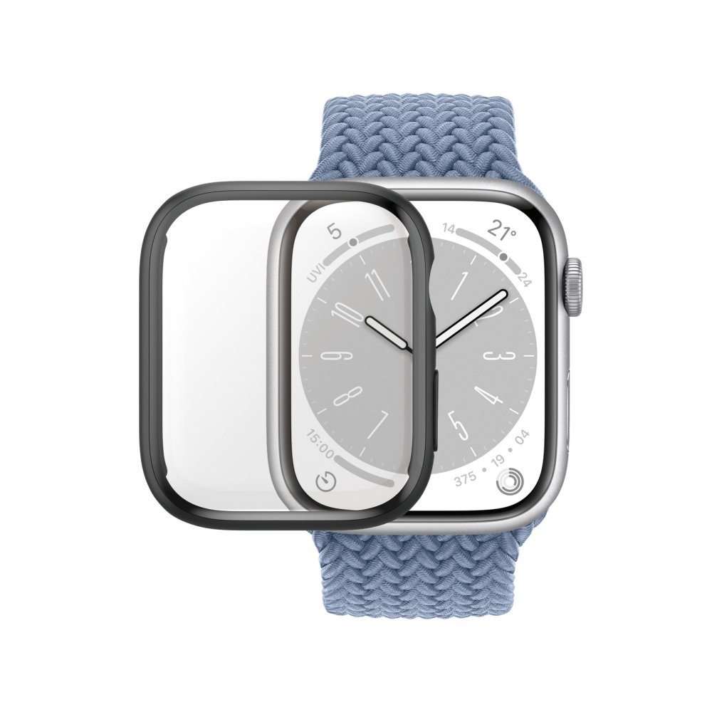 Capa PANZERGLASS APPLE WATCH FULL BODY 2023 SMALL Preta com D3O