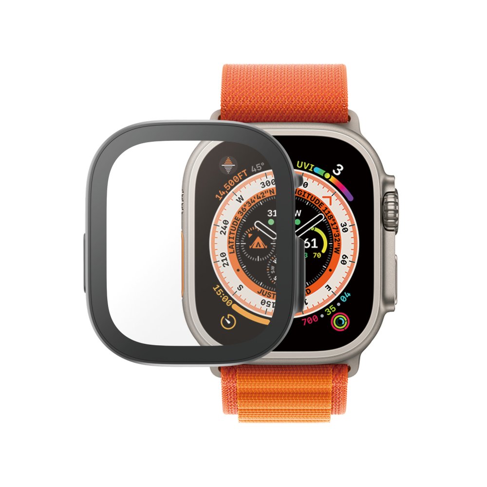 Capa PANZERGLASS APPLE WATCH FULL BODY 2023 ULTRA Preta com D3O