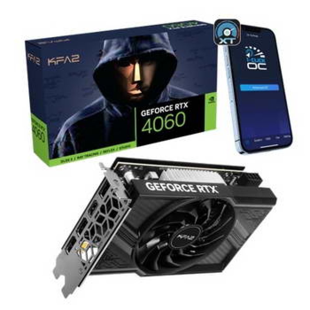 Placa Gráfica KFA2 RTX 4060 8GB 1-CLICK OC GDDR6