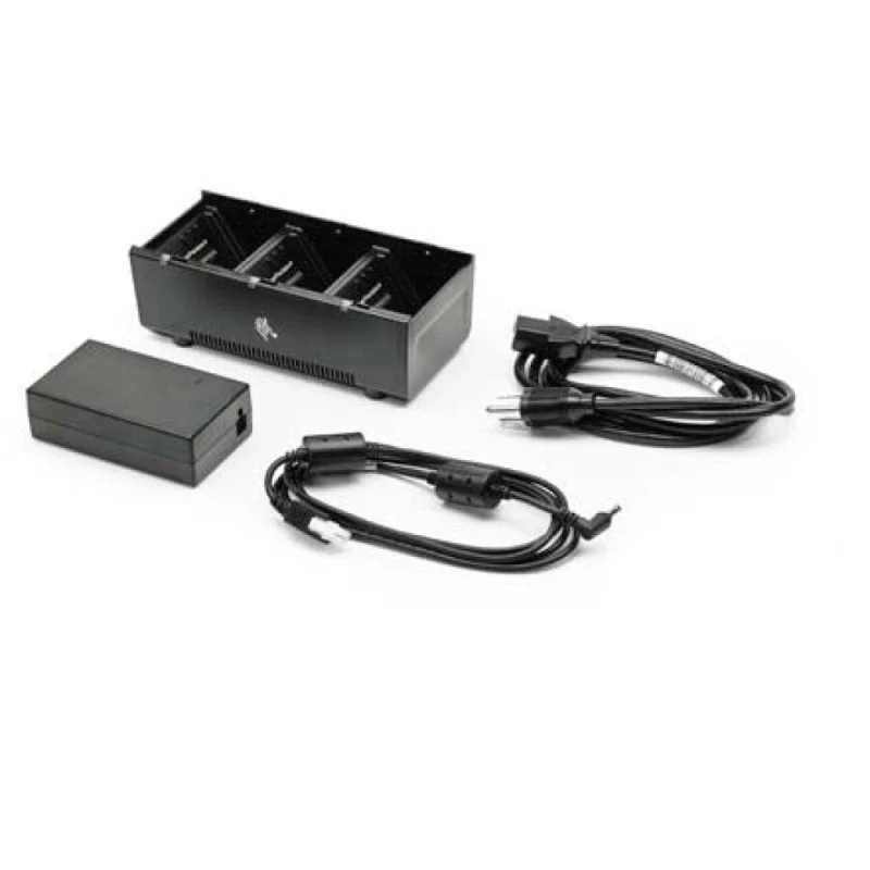 Carregador de bateria Zebra com 3 slots UE (séries ZQ600, QLN e ZQ500)