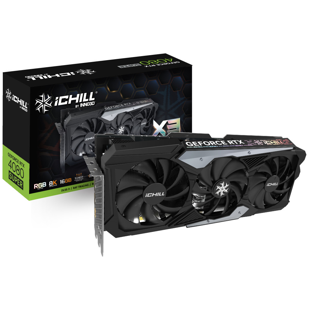 PLACA GRAFICA INNO3D NVD RTX 4080 SUPER ICHILL X3 16GB GDDR6X 1x HDMI 3x DP