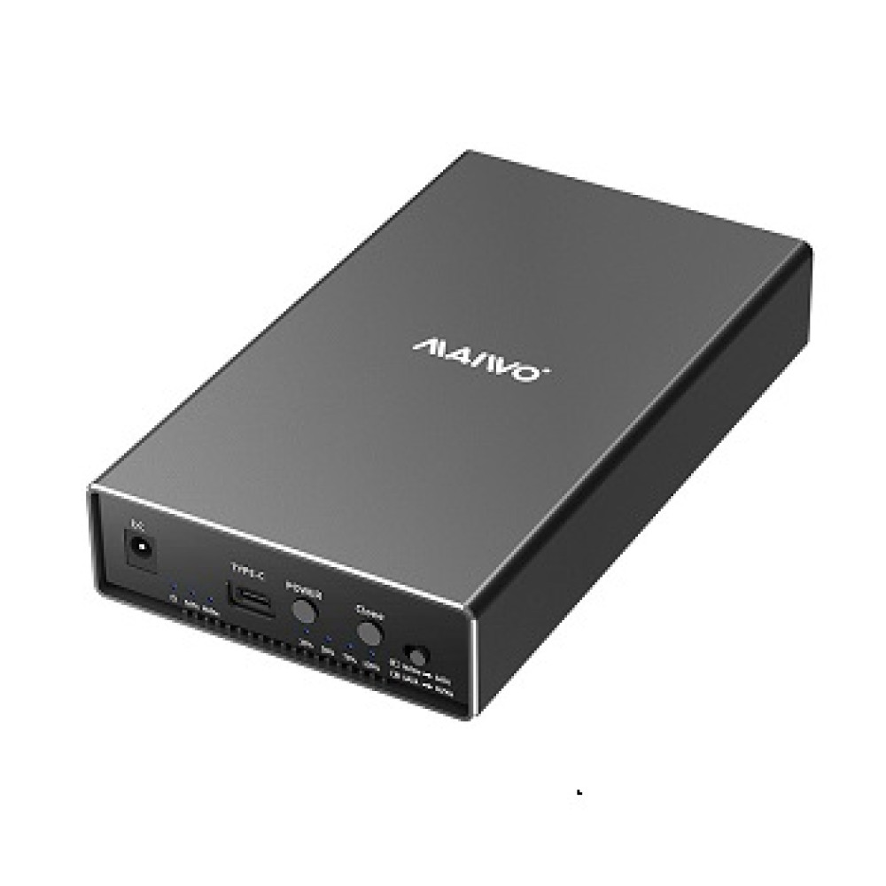 CAIXA EXTERNA 1 3.5P SATA + 1 M.2 NVME USB3.2 GEN 2 10GBPS