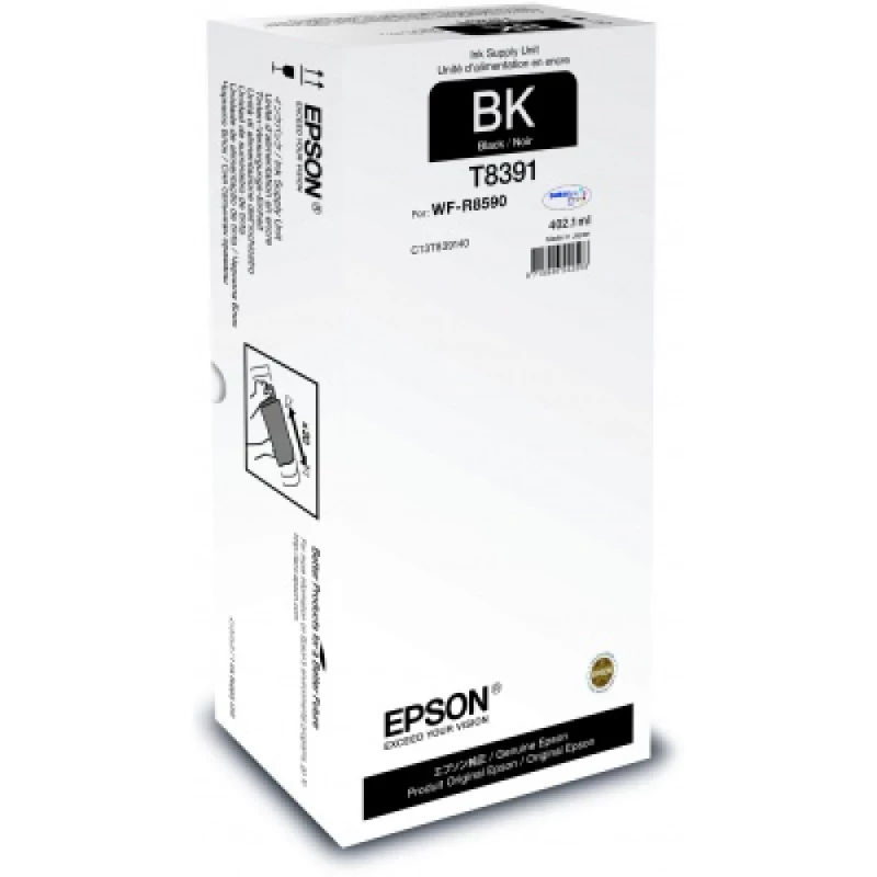 Tinteiro EPSON Unidade de abastecimento de tinta T839 Preto XL - WorkForce Pro WF-R8590