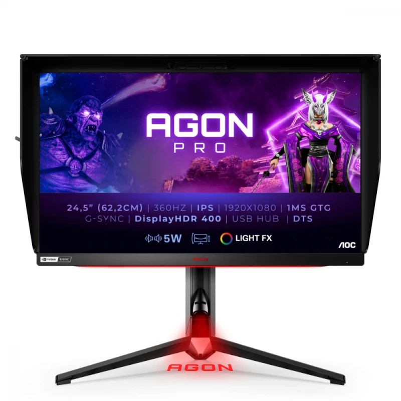 MONITOR Gaming AOC AG254FG - 25 Full HD IPS LED / 360Hz / 1MS / HDMI DP  USB / COLUNAS