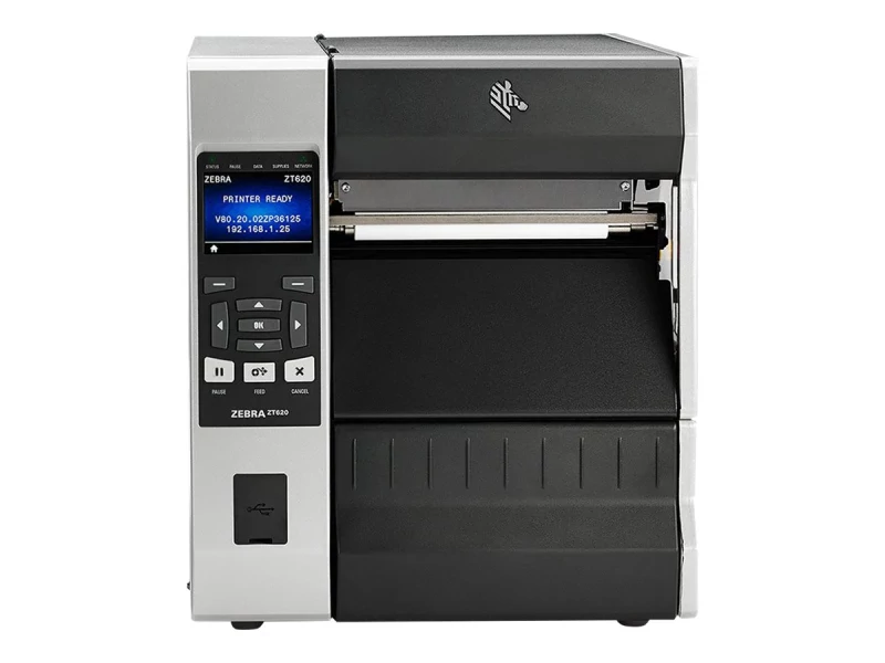 Impressora de etiquetas Zebra ZT620 Transferência térmica 300 x 300 DPI com fio e sem fio