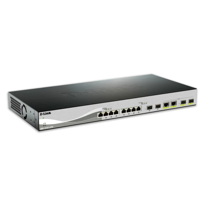Switch D-Link DXS 1210-12TC Smart 8 x 10GBase-T + 2 x combo 10 Gigabit SFP+/RJ-45 + 2 x SFP+
