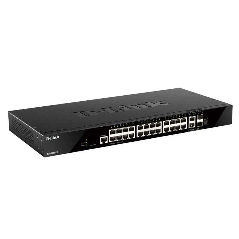 Switch D-LINK DGS-1520-28/E 28 Portas Smart Managed Gigabit Stack 4x 10G