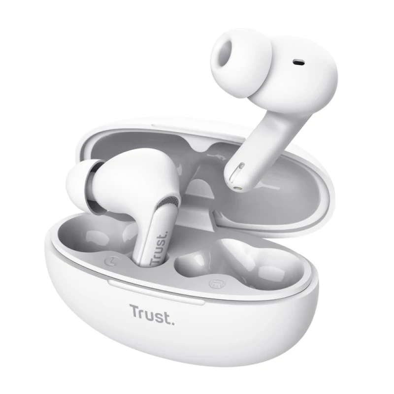 Earbuds Trust Yavi Bluetooth ENC Branco