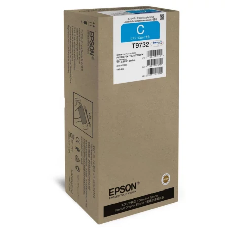 Tinteiro EPSON T973 Ciano XL - WorkForce Pro WF-C869