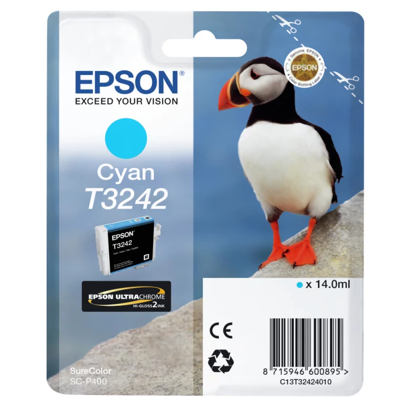 Tinteiro Epson T3242 Ciano