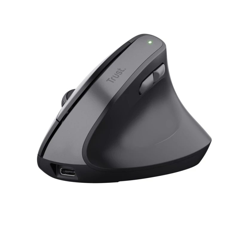 Rato Wireless Trust TM-270 Ergonómico Preto