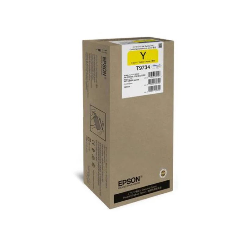Tinteiro EPSON T973 Amarelo XL - WorkForce Pro WF-C869