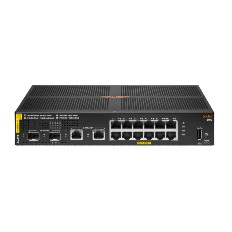 Switch HPE Aruba CX 6100 12G CL4 2SFP+ 139W