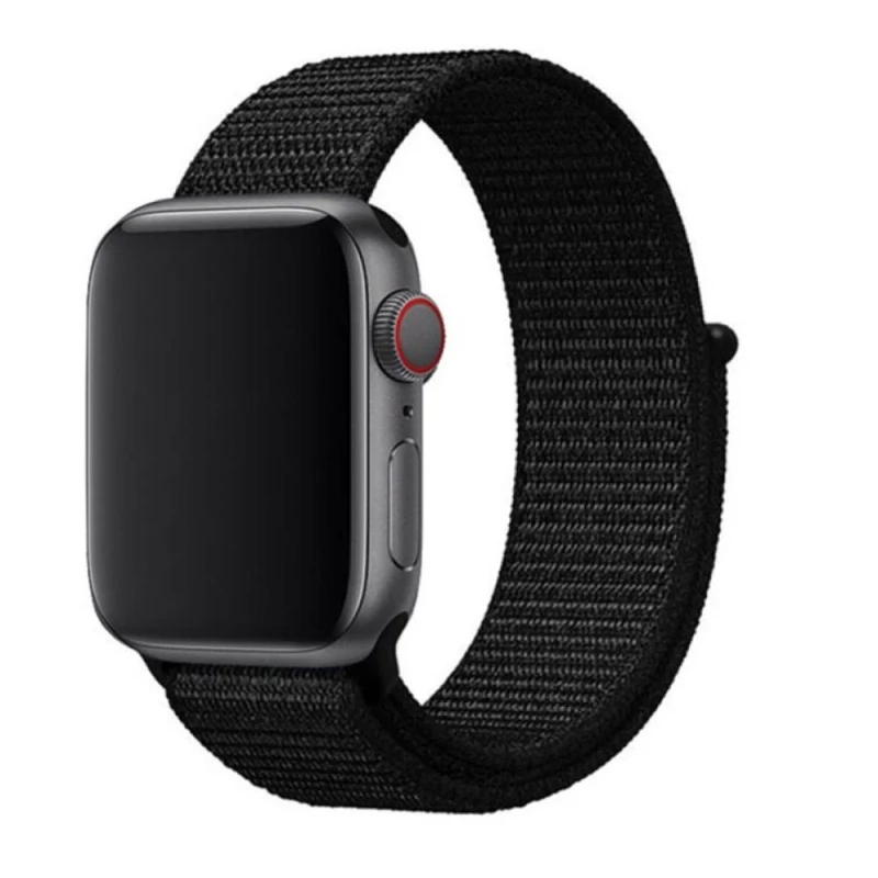Pulseira de nylon Swissten Apple Watch 38-41mm Preta - 46000702