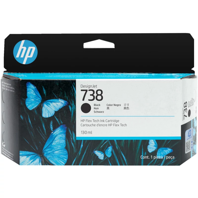 Tinteiro HP 738 130ml Preto DesignJet
