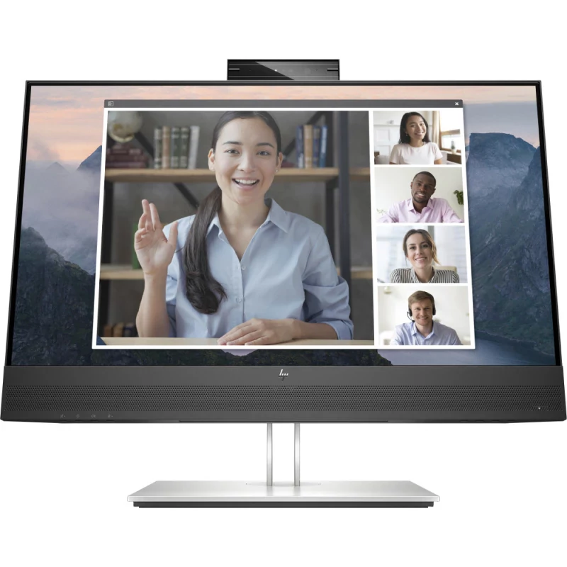 Monitor HP - 23.8" Full HD IPS / 250 cd/m² / 5ms / HDMI VGA DP - E24mv G4 Conferência
