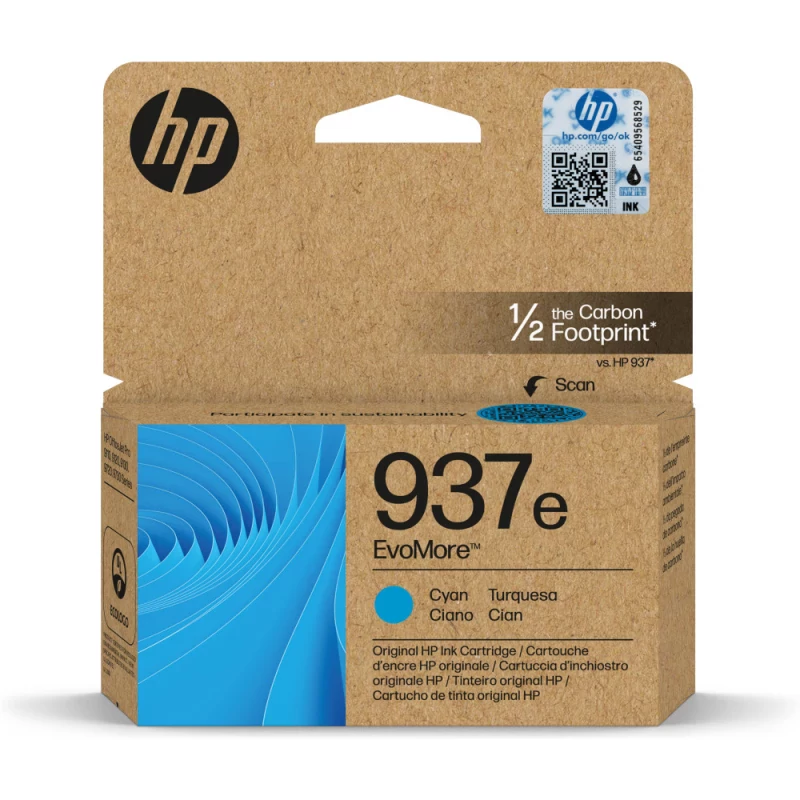 Tinteiro HP 937e EvoMore Ciano Original