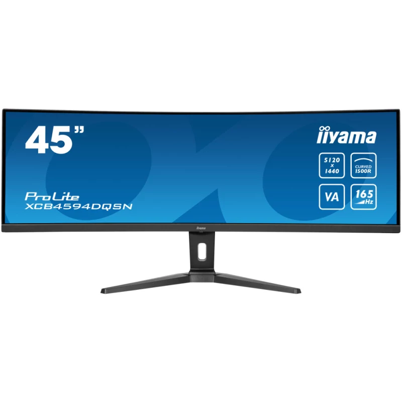 Monitor iiyama - 45" 2K Dual Quad HD VA Curvo / 165Hz / 0.8ms - ProLite XCB4594DQSN-B1
