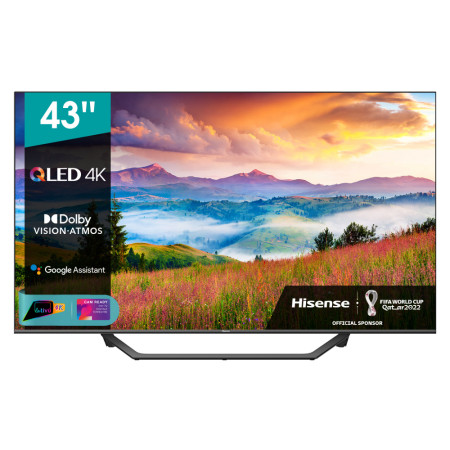 Televisão TV Hisense A7GQ - 43" 4K Ultra HD QLED / SMART TV / Wi Fi