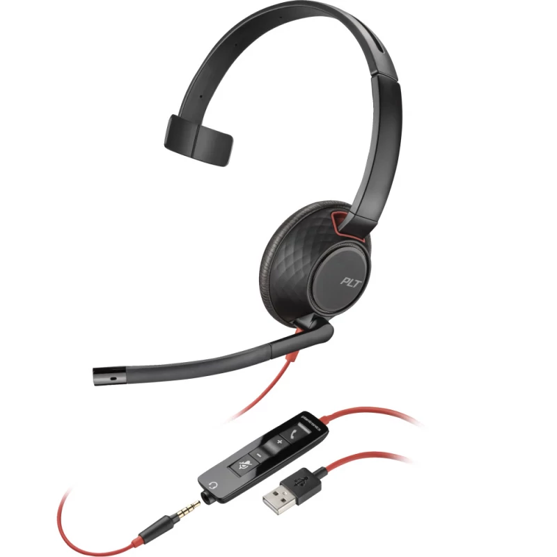 Headset Poly Blackwire 5210 USB-A (80R98AA)
