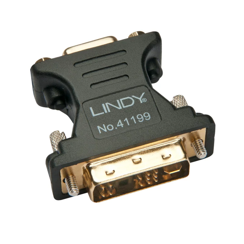 Adaptador DVI para VGA LINDY 41199 Preto