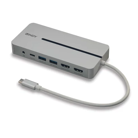 Docking Station LINDY 43360 Cinzenta