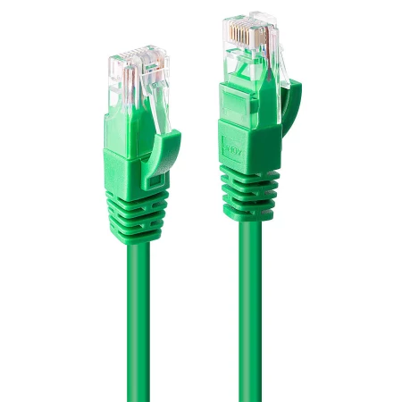 Cabo de rede rígido UTP Categoria 6 LINDY 48047 Verde 1m