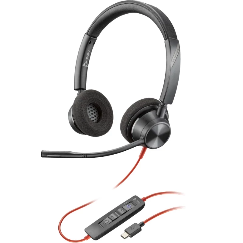 Headset Poly Blackwire 3320 M USB-C/A (8X220AA)