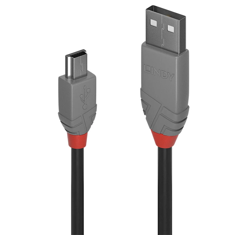 Cabo Lindy USB-A para Mini-B 0.2m