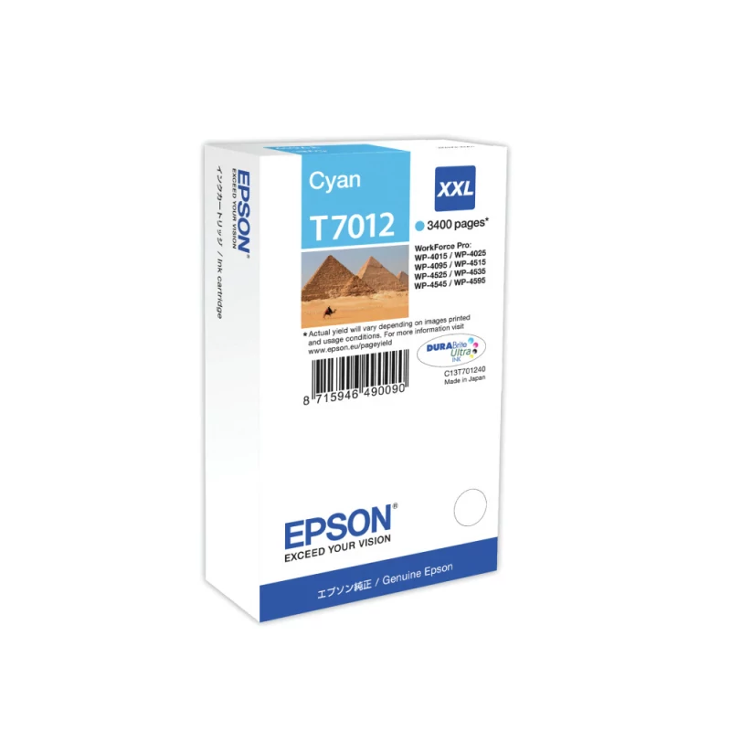 Tinteiro Epson Ciano de Capacidade extra WP-4000/4500