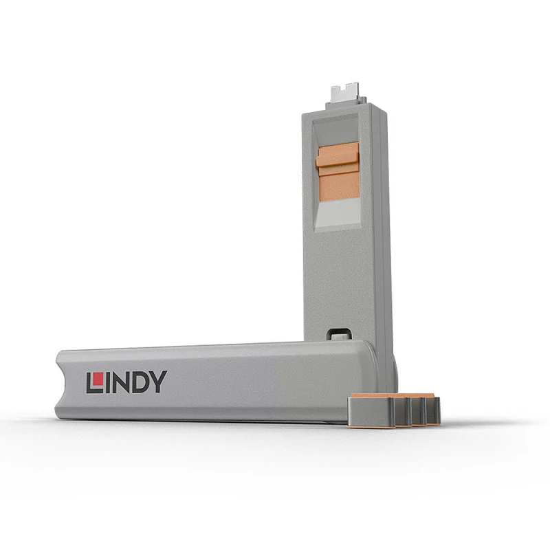USB TYPE C PORT BLOCKER, ORANGE