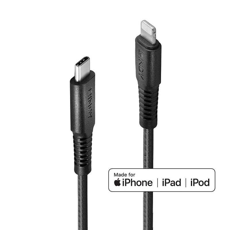 CABLE REFORZADO USB-C A LIGHTNING