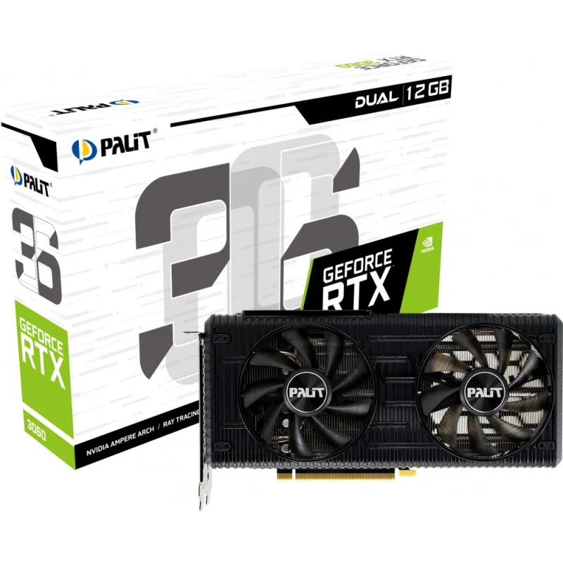 Placa de Vídeo PNY NVIDIA GeForce RTX 4060 Verto Dual Fan, 8GB, GDDR6,  DLSS, Ray Tracing - VCG40608DFXPB1.