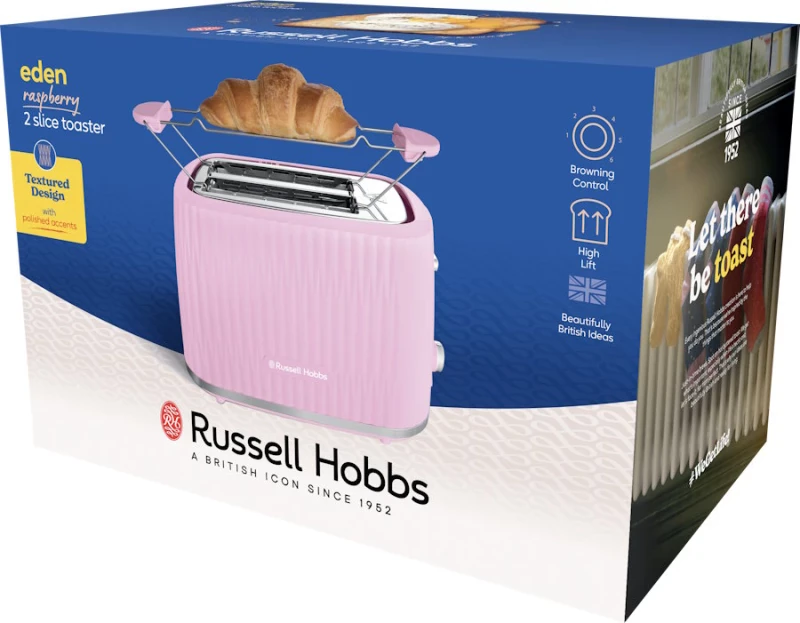 Torradeira Dupla Russell Hobbs Eden 2S Raspberry - 27372-56