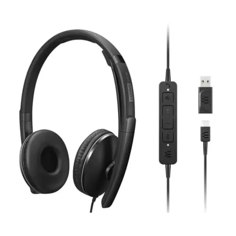 Headset Lenovo Wired ANC Geração 2 (Teams)