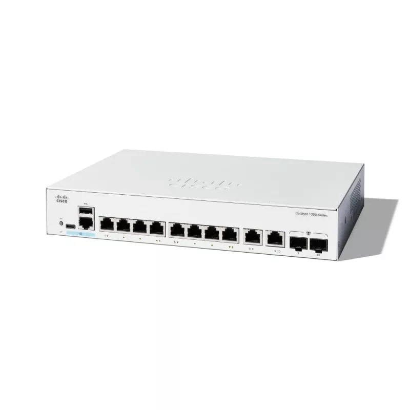 Switch Cisco Catalyst 1300 8 Portas C1300-8T-E-2G