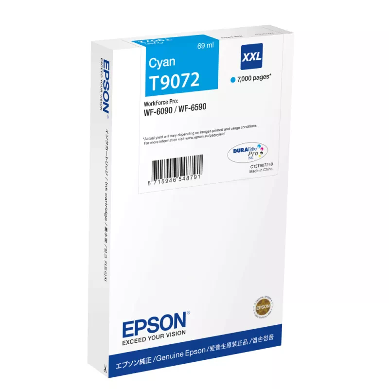 Tinteiro Epson Ciano XXL 7000P WF-6XXX