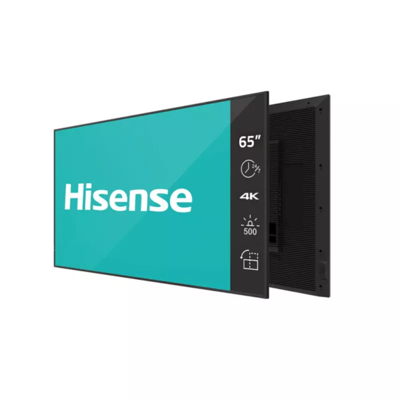 HISENSE MONITOR 65" 4K UHD IPS 4K 500CD 24/7 COLUNAS ANDROID 11 65DM66D