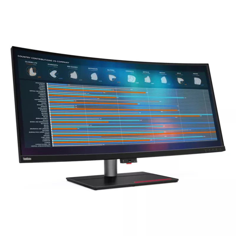 LENOVO ThinkVision P40w-20 39.7inch 5120x2160 21:9 Thunderbolt4 HDMI DP DaisyChain USB-C Dock 96w RJ45 Ultra-Wide Curved Monitor