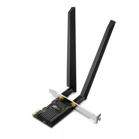 AXE5400 Tri-Band Wi-Fi 6E Bluetooth PCI Express Adapter - 2× High Gain Tri-Band External Antennas