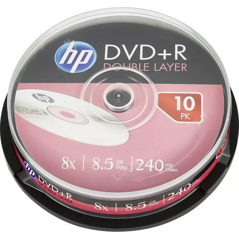 DVD+R HP 240Min 8.5GB DRE00060-3 (Pack 10)