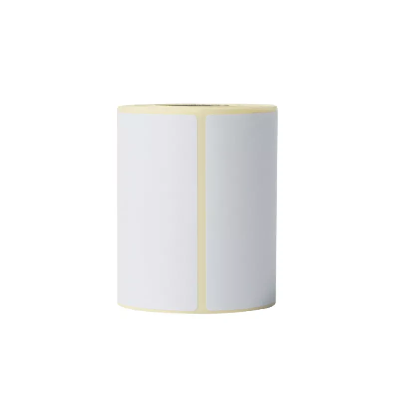 Etiquetas BROTHER térmicas, Pack 8 rolos, cada rolo contém 400 etiquetas de 76mmx44mm