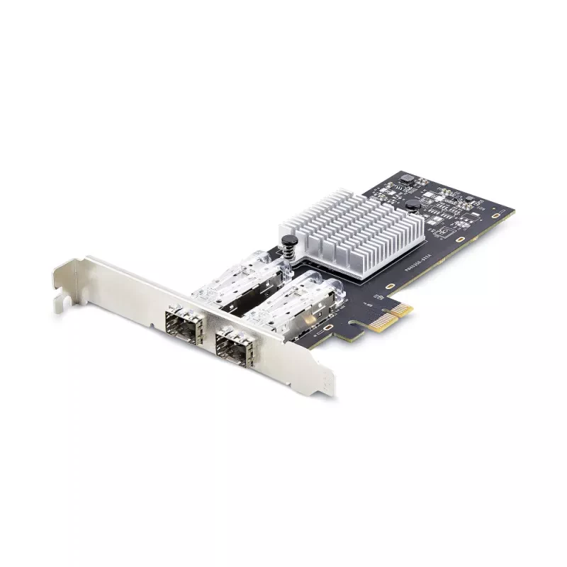 StarTech.com 2-Port GbE SFP Network Card, PCIe 2.0 x1, Intel I350-AM2 2x 1GbE Controller, 1000BASE Copper/Fiber Optic, Dual-Port Gigabit Ethernet NIC, Desktop/Server Backplanes - Windows and Linux Compatible (P021GI-NETWORK-CARD) - Adaptador de rede