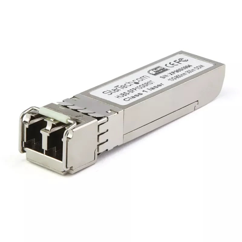 StarTech.com Dell EMC SFP-10G-SR Compatible SFP+ Module, 10GBASE-SR, 10GbE Multimode Fiber MMF Optic Transceiver, 10GE Gigabit Ethernet SFP+, LC Connector, 400m, 850nm, DDM, Mini GBIC - Lifetime Warranty (SFP10GSREMST) - Módulo de transceptor SFP+ (e