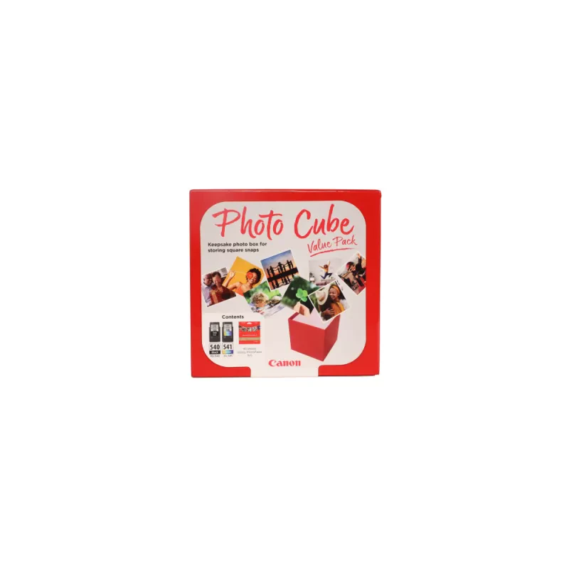 PG-540/CL-541 Photo Cube Value Pack - 5x5 Phot Paper(PP-201 40sheets) + Black & Colour Cartridges