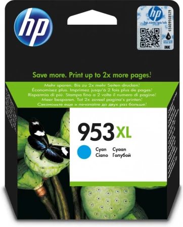HP 953XL original Ink cartridge F6UAE BGY Cyan 1.600 Pages