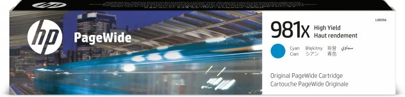 HP 981X - 116 ml - Alto Rendimento - azul cyan - original - PageWide - tinteiro - para PageWide Enterprise Color MFP 586, PageWide Managed Color E55650
