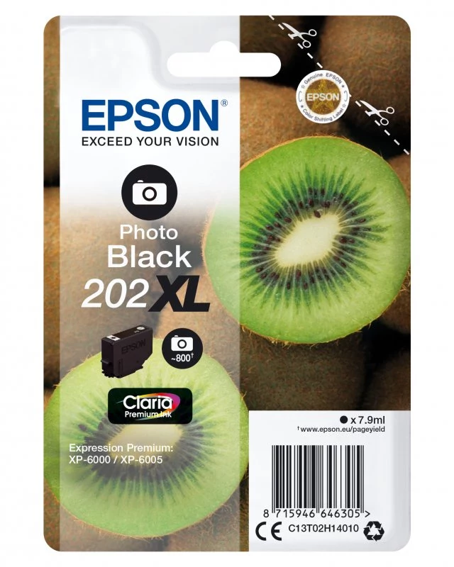 Tinteiro EPSON 202 Preto Foto XL - Expression Premium XP-600x/610x