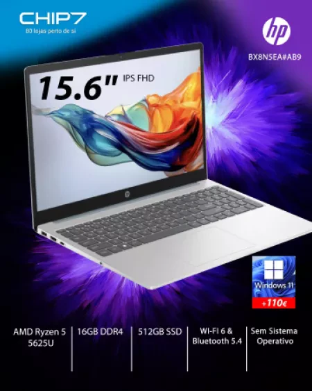 Portátil Dell - AMD Ryzen 5 7530U / 16GB RAM / 512GB SSD / 15.6